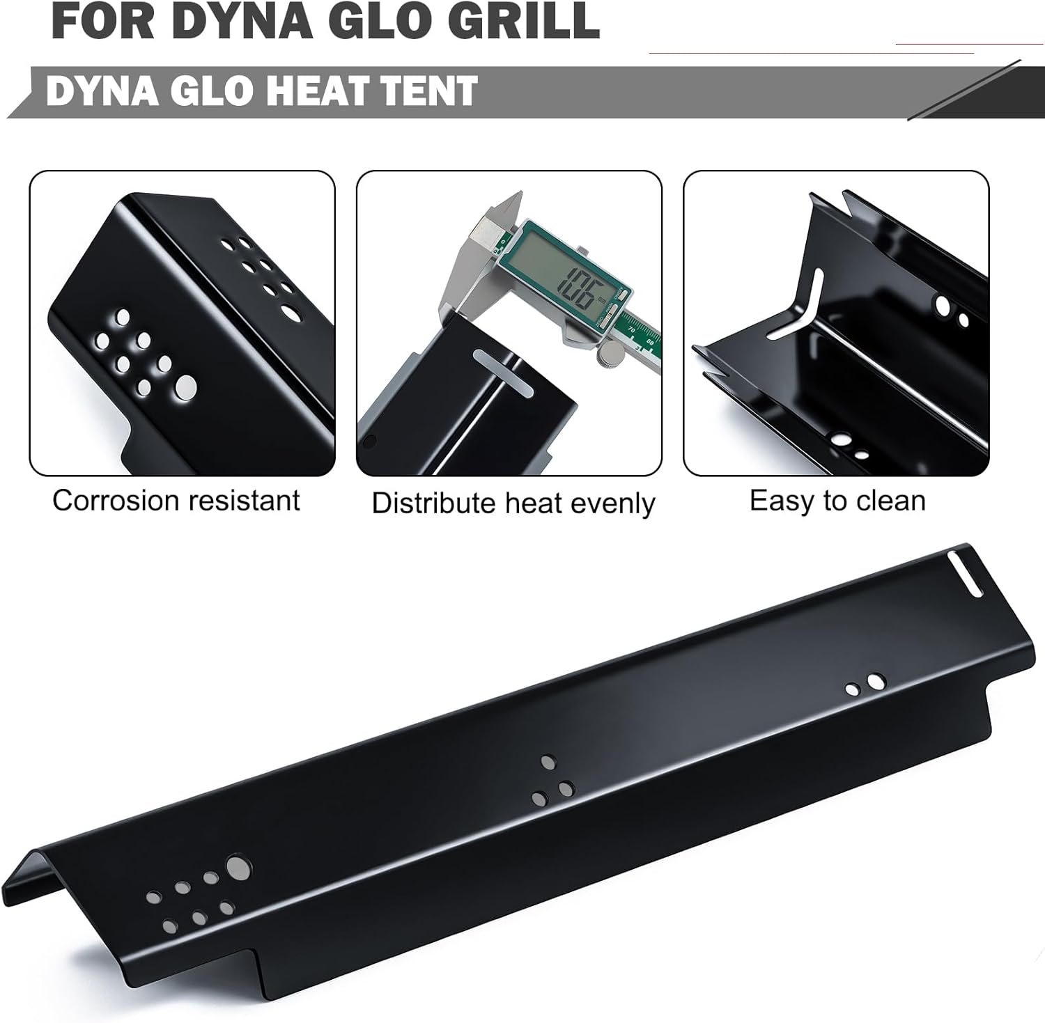 Oklagarden DGH353CRP DGH353CRP-D Heat Shield Replacement Parts for Dyna Glo Grill Replacement Parts 3 Burner 70-02-158 Sear Heat Plate 70-02-159 Heat Tents for Sear Plus Burners Cover