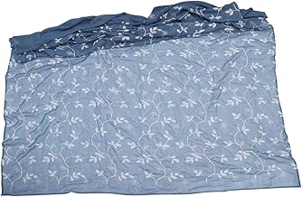 Garneck Tela De Janela De Folha De Videira Azul Cortinas Semitransparentes Cortinas Azuis Persianas Transparentes Cortinas De Quarto Privacidade Voile Painéis Cortinas De Janela Janela