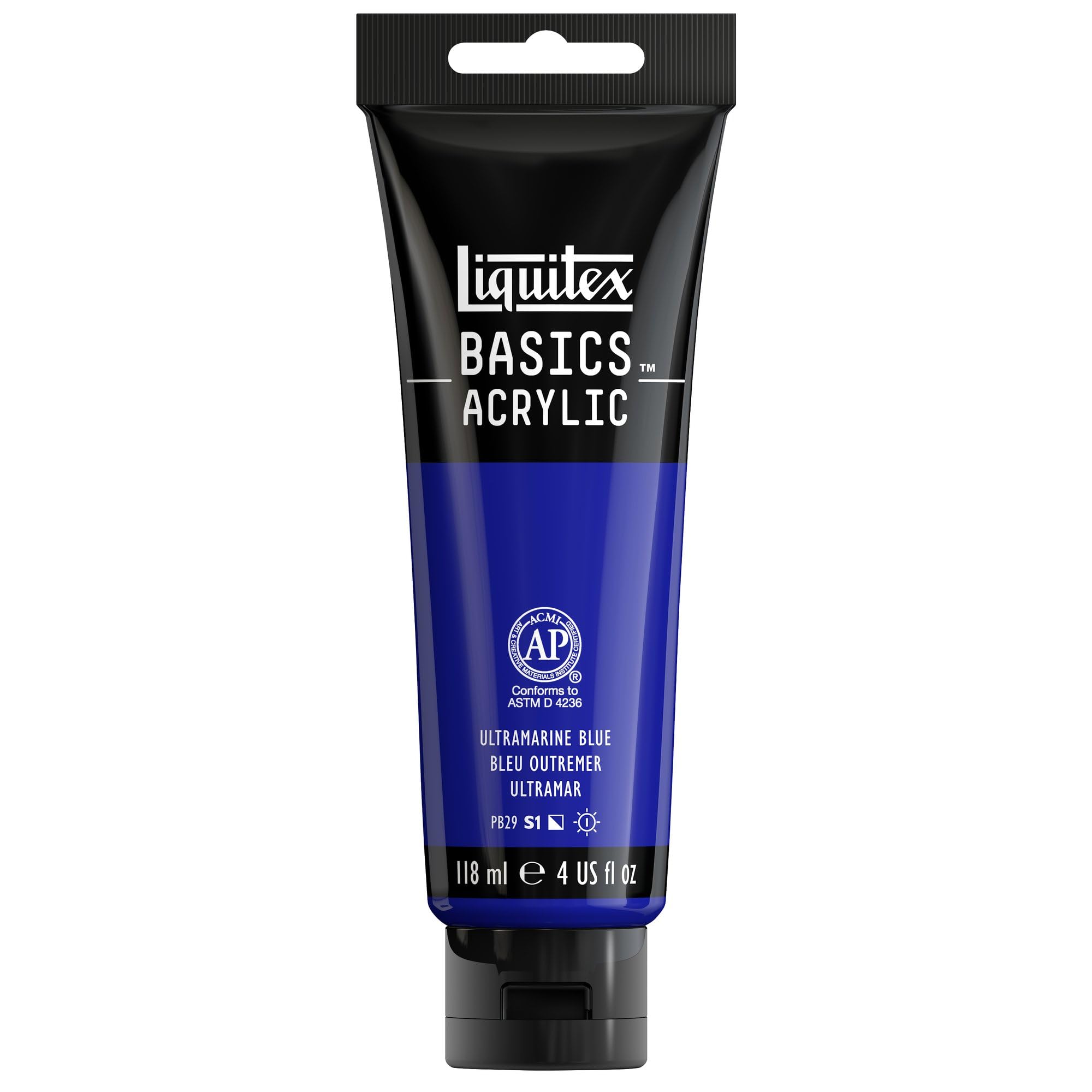 BASICS Acrylic Paint, 4-oz Tube, Ultramarine Blue