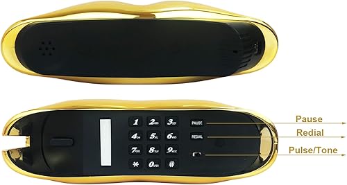 Miniatura 19 de TelPal Teléfonos fijos con cable para el hogar, divertido regalo de teléfono de labios, teléfono de boca con cable, teléfono fijo real, teléfonos