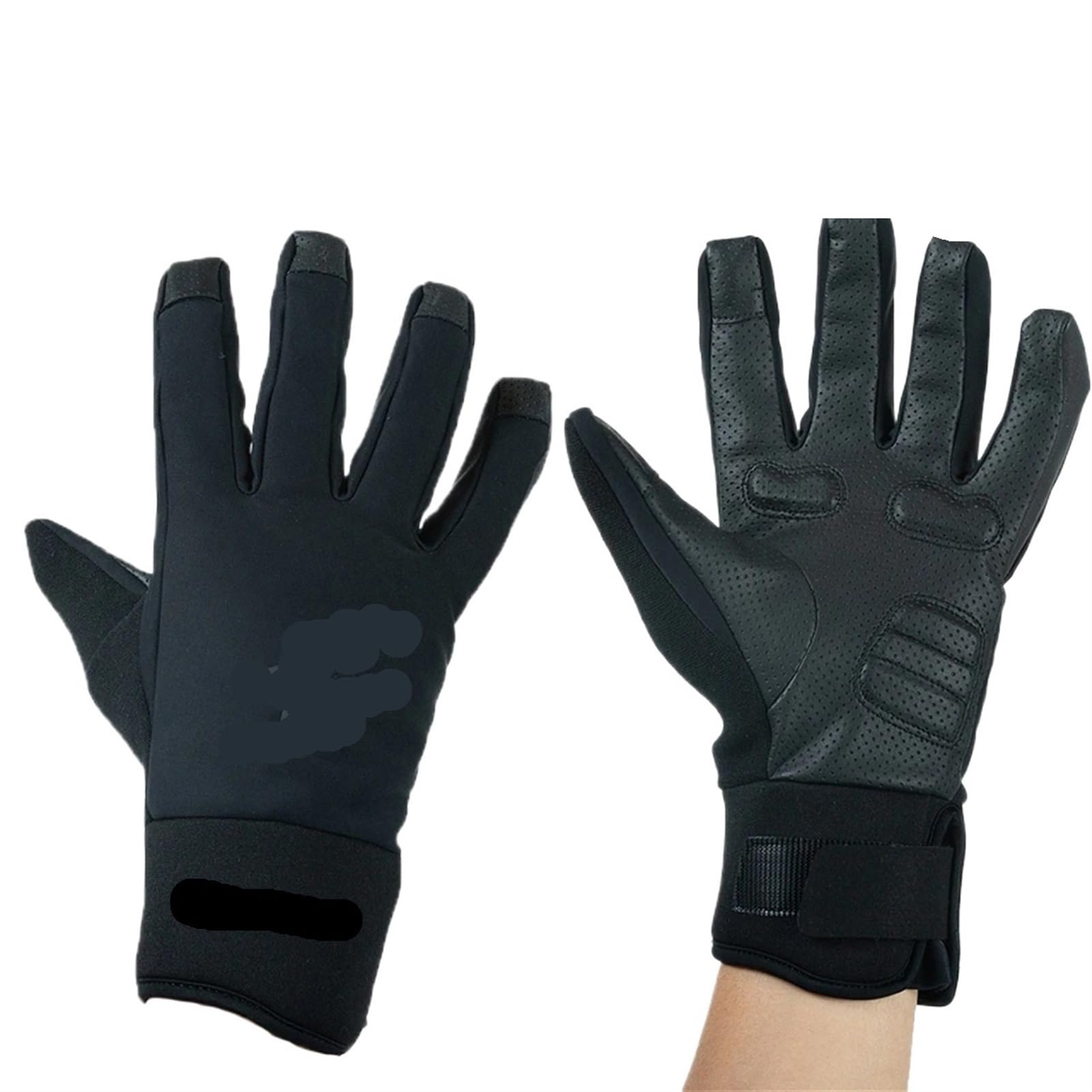 Guanti da ciclismo invernali bicicletta antivento impermeabili in pile termico invernale for cuscinetti per Sci