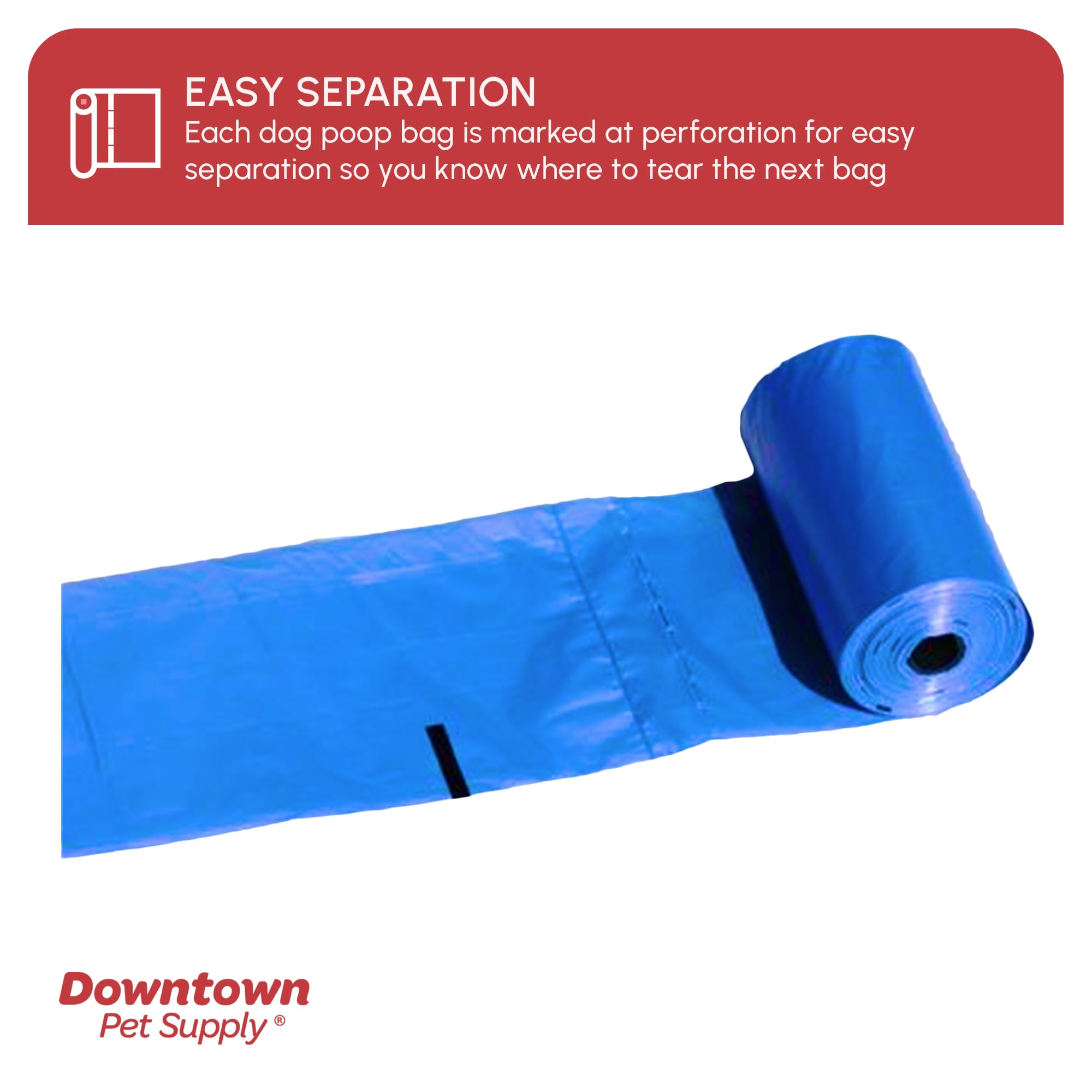 Downtown Pet Supply Sacs À Merde De Déchets Animaux Chien Avec Deux Clips Laisse Libre Et Distributeurs, 1000 Sacs, Arc En Ciel De Couleurs