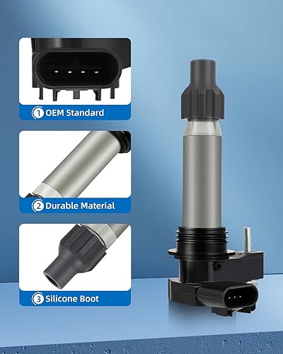 Miniatura 2 de ECCPP UF569 6 bobinas de encendido con 6 bujías de iridio para Chevrolet para Cadillac Malibu 3.6L y CTS 3.0L UF-569 33400-78J01 33400-78J02