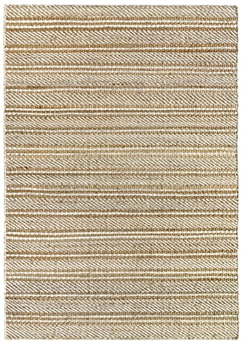 Hamid - Alfombra Yute Lana Olivia, Alfombra Lana Y Yute, Tejida A Mano Tejida Para Salon, Dormitorio, Sala De Estar Blanco Natural, 120x170cm Hamid - Alfombra Yute Lana Olivia, Alfombra Lana Y Yute, Tejida A Mano Tejida Para Salon, Dormitorio, Sala De Estar Blanco Natural, 120x170cm