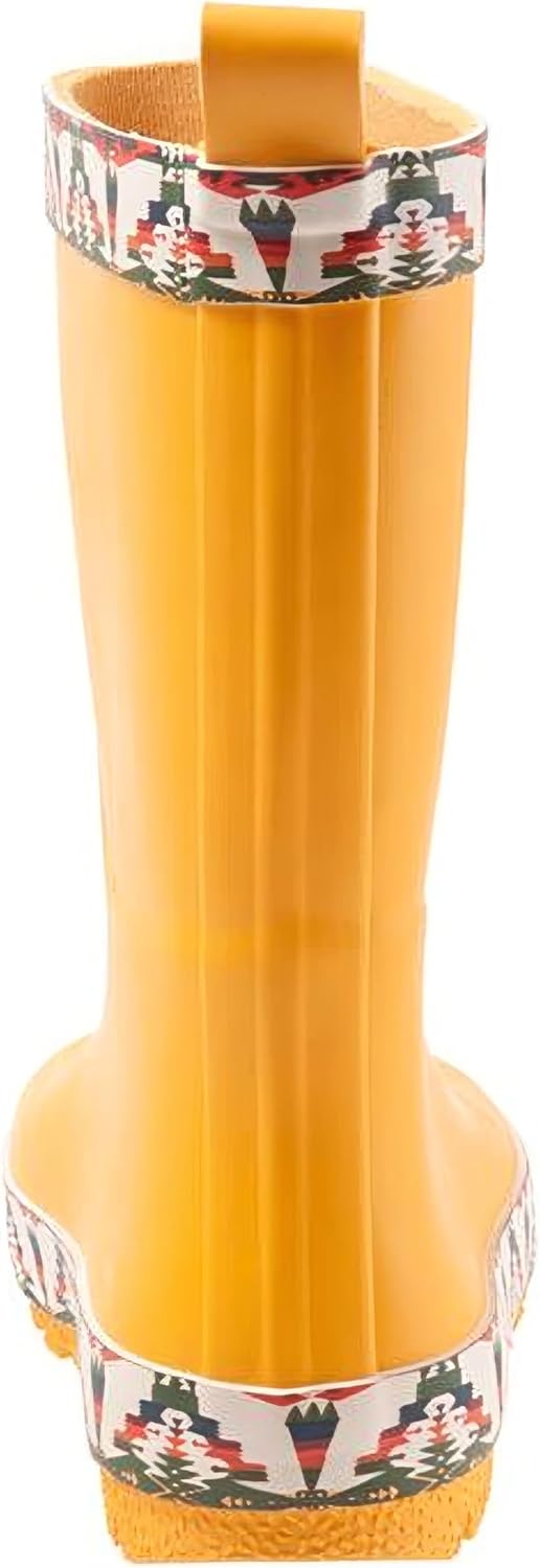 PENDLETON Kid's Mid Rain Boots, Waterproof with Removable Insoles, Slip-On, Round Toe