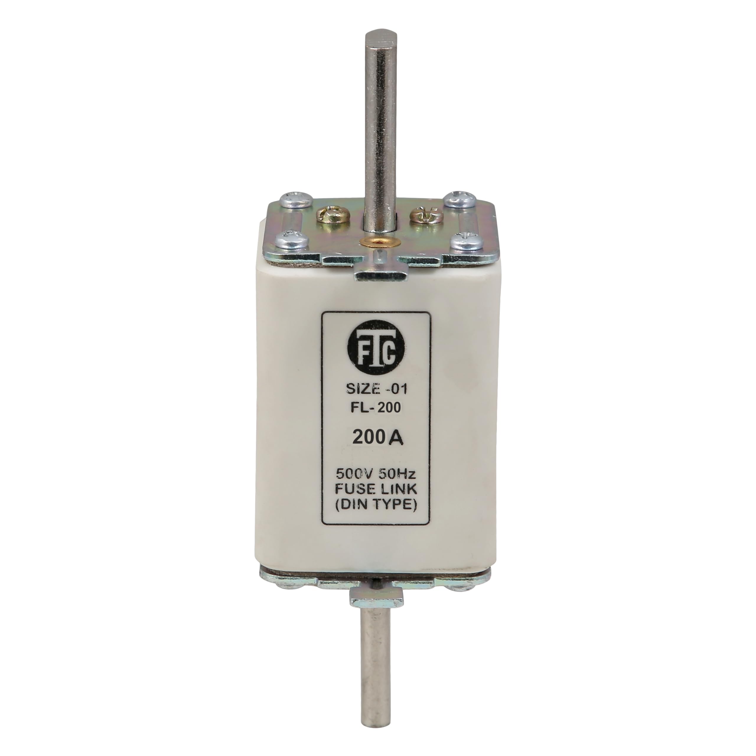 FTC - HRC FUSELINK 200AMP FL-01 - SUITABLE FOR FBD 250, 500V (DIN TYPE) PACK OF - 3 PCS