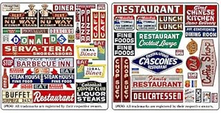 Blair Line HO Scale Restaurant & Cafe Signs