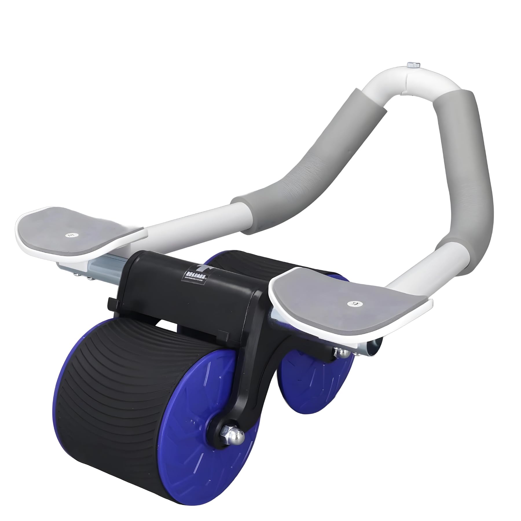 Rebound Abdominal Wheel, Ab Roller Automatic Rebound With Elbow Support Non Slip Double Wheels Ab Abdominal Exercise Roller With Knee Pad For Abs Workout Core Training-image-10