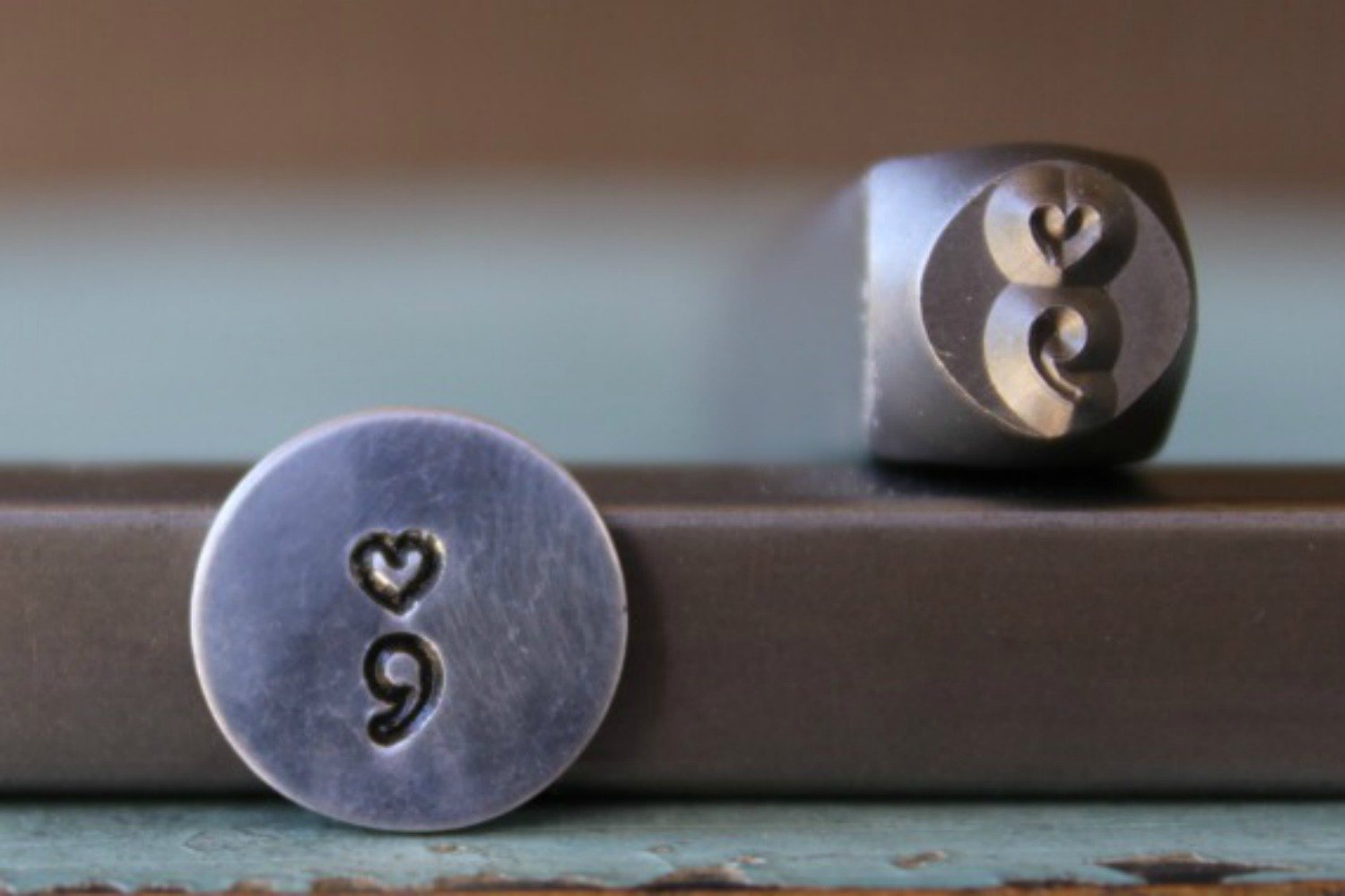 6mm Heart Semicolon Metal Punch Design Jewelry Stamp Desertcart