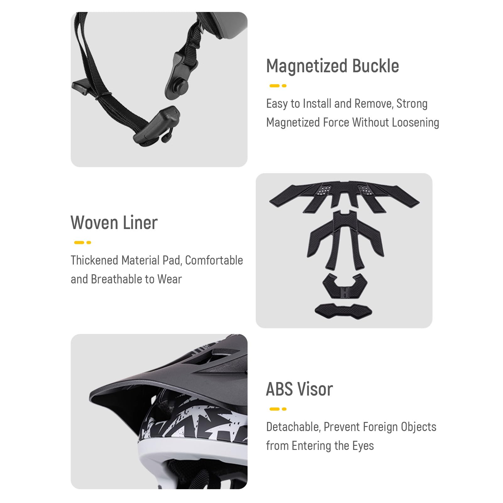 Casco de Bicicleta Adulto con Forro y Visera Extraíble, Ajustable Casco de Ciclismo Montaña para Mujeres y Hombres, Ultraligero, Transpirable, Unisex, Montaña & Carretera,