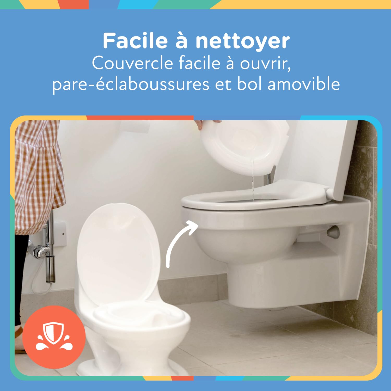 Nuby - My Real Potty - Pot bébé Pour Apprentissage de la Propreté - Pot Enfant Avec Bruit de Chasse et Piles Incluses - Toilettes Enfant +18 Mois - WC Bébé Réaliste Pour Pratiquer - Blanc