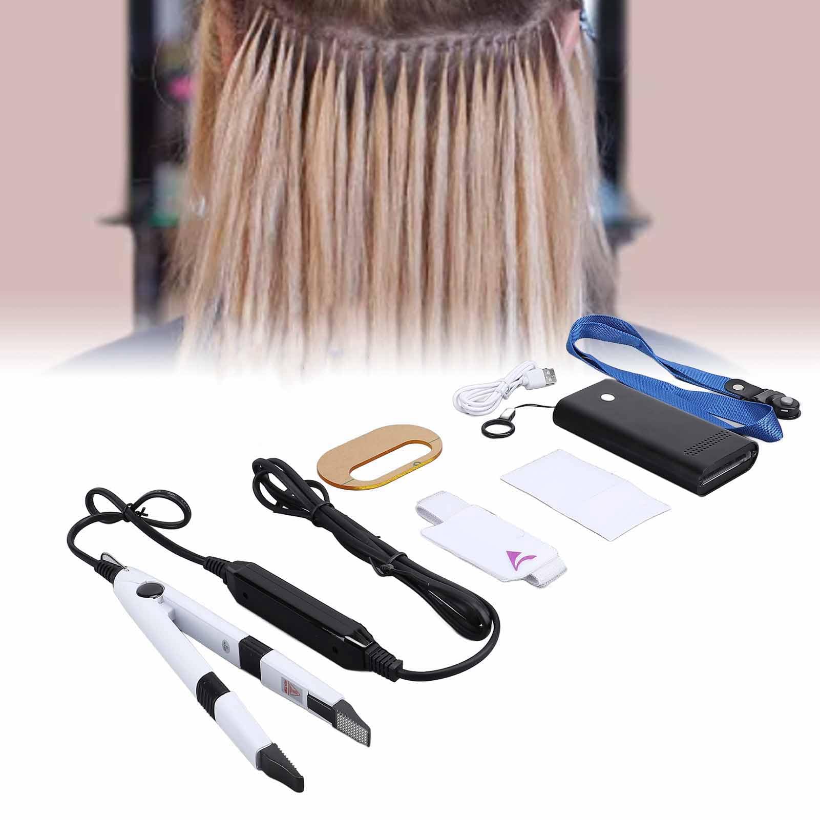 Kit Macchina per Extension Capelli Luce UV, Estensione Capelli Portatile a Polimerizzazione Rapida 15W Colla UV Estensione Parrucca V Light Lampada UV LED, per Parrucchiere