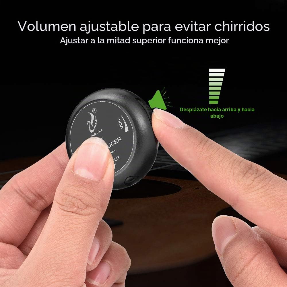 OTraki Guitarra Piezo Pickup, Pastillas Fonocaptoras para Instrumentos de Cuerda, Transductor Clásica para Guitarra Ukulele Violín Viola Violonchelo Banjo Contacto Micrófono Pickup/Volumen
