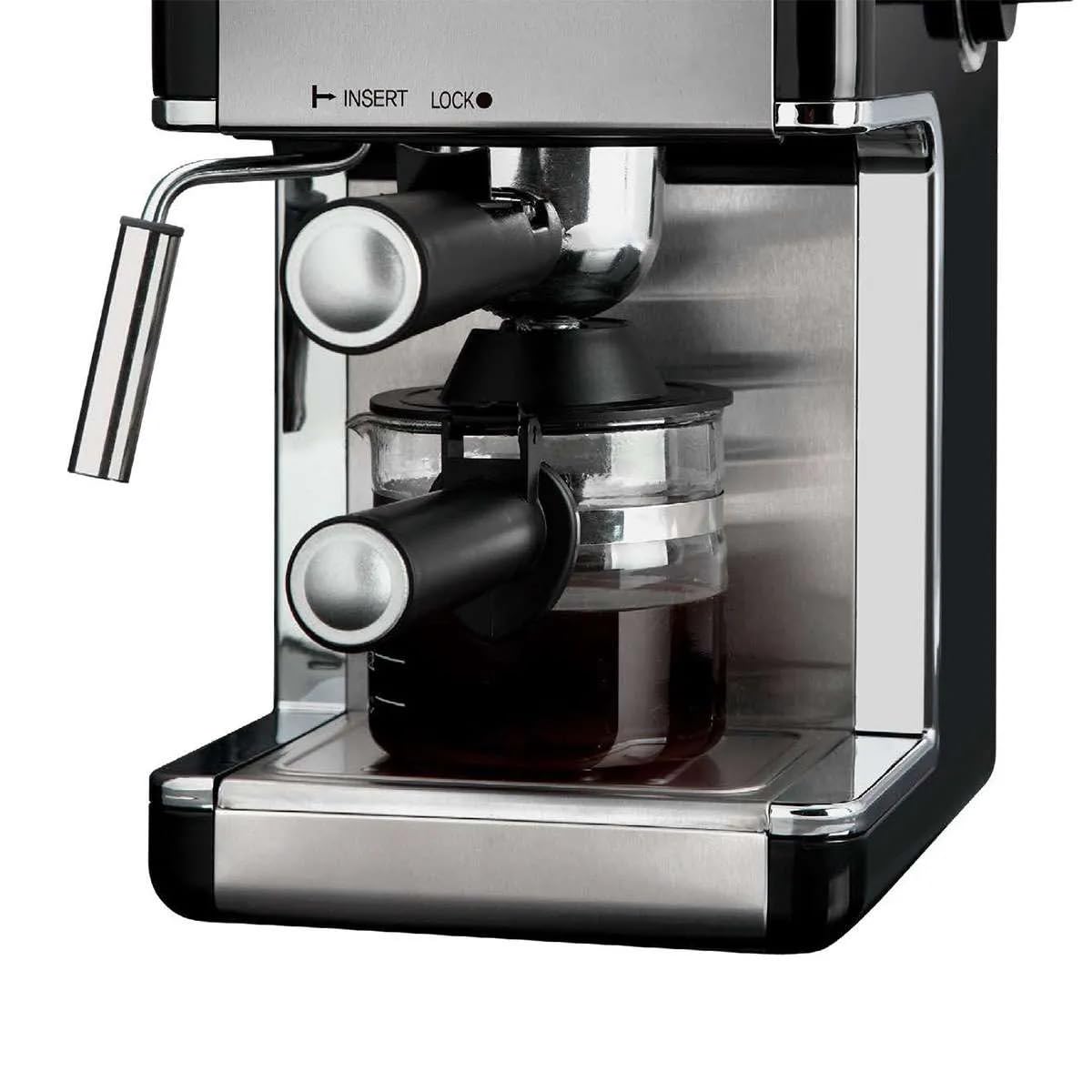 KLACK Cafetera Espresso 3,5 Bares 800 W Acero Inoxidable