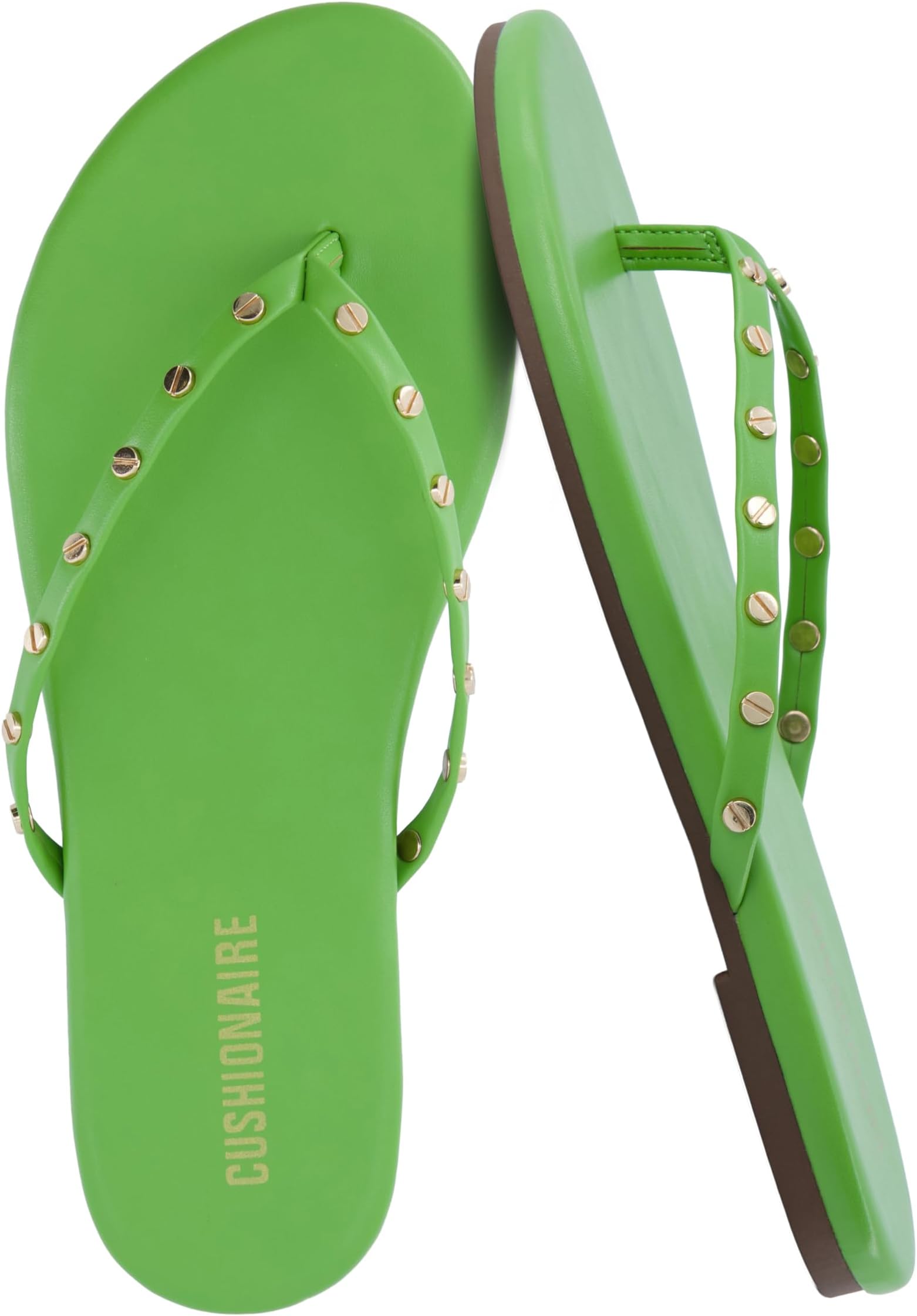 CONFETTI Women’s Flip-Flops – Comfortable Sandals with Embellished Straps, Stylish Summer Beach Shoes, Flat Thong Sandals