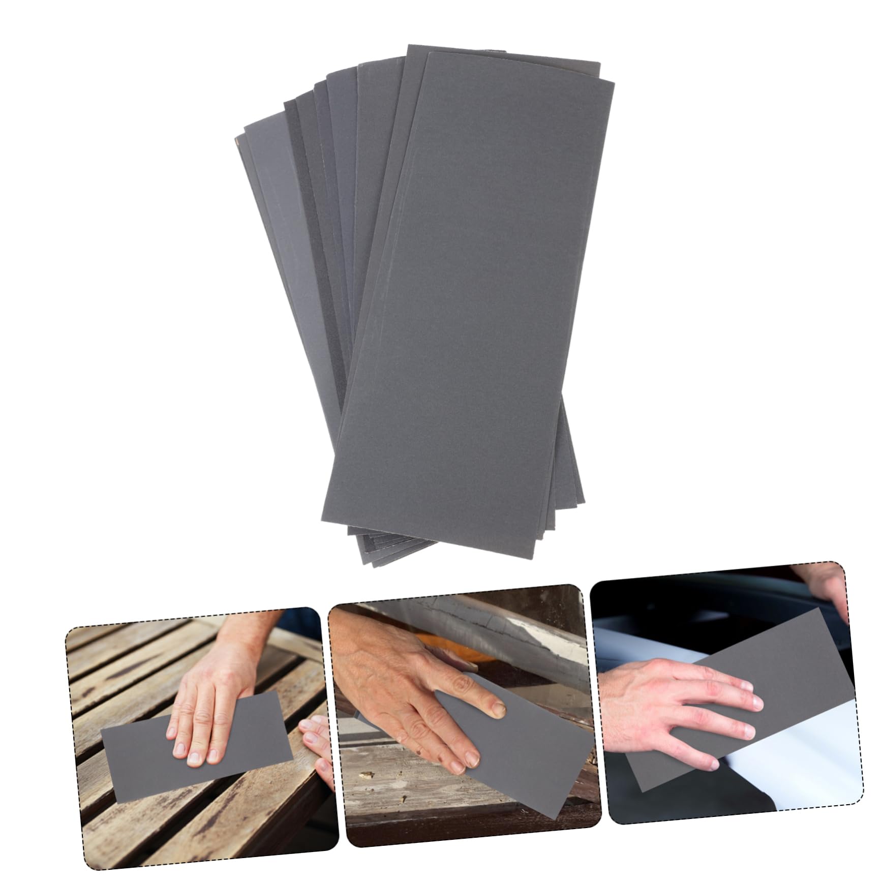 Assortimento Di 3 Set Di Carta Vetrata Per Uso Generico Grana 400 Grana 600 Grana 1200 Carta Vetrata Morbida Per Lucidatura Del Legno 12 Fogli*3