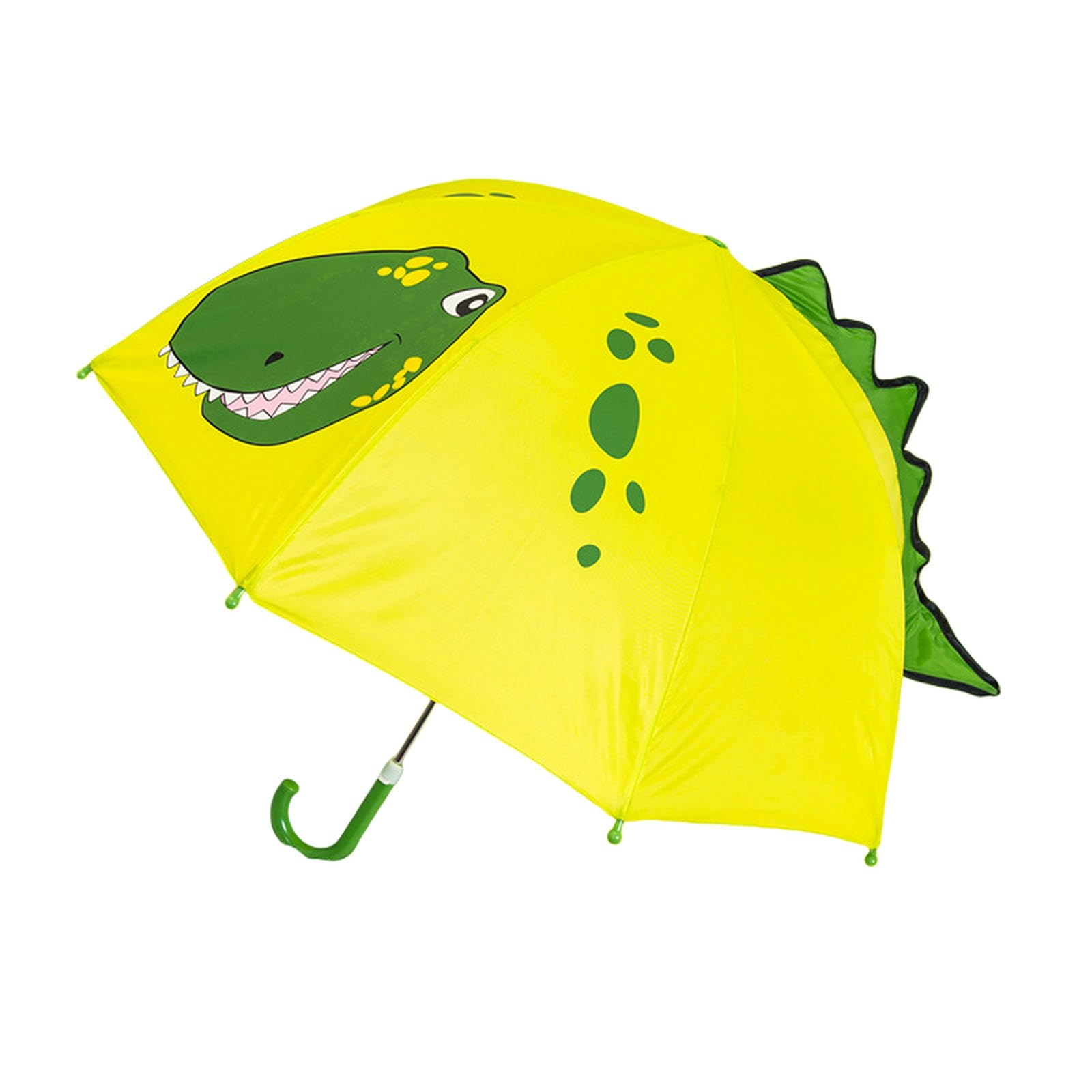 Oonman Girls Kids Umbrella Children's Umbrella Kid Baby Long Handle Children's Umbrella-Little Dinosaur