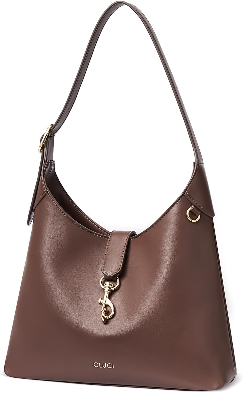 CLUCI Womens Purses and Handbags, Soft Vegan Leather Hobo Bags with Adjustable Strap, Lightweight Slouchy Shoulder Bag - Image 8