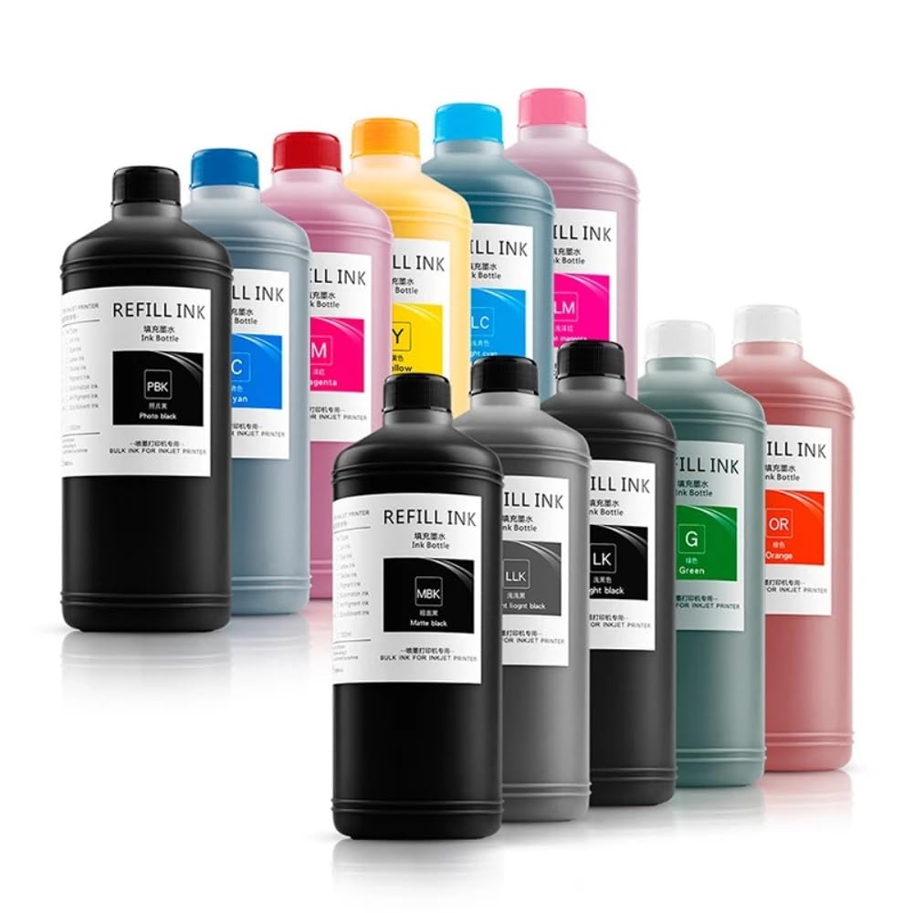 500Ml Tuszu Sublimacyjnego, Tuszu Termotransferowego - Kompatybilny Z Epson I3200 XP600 TX800 L1440 F1080(500ML-BK)