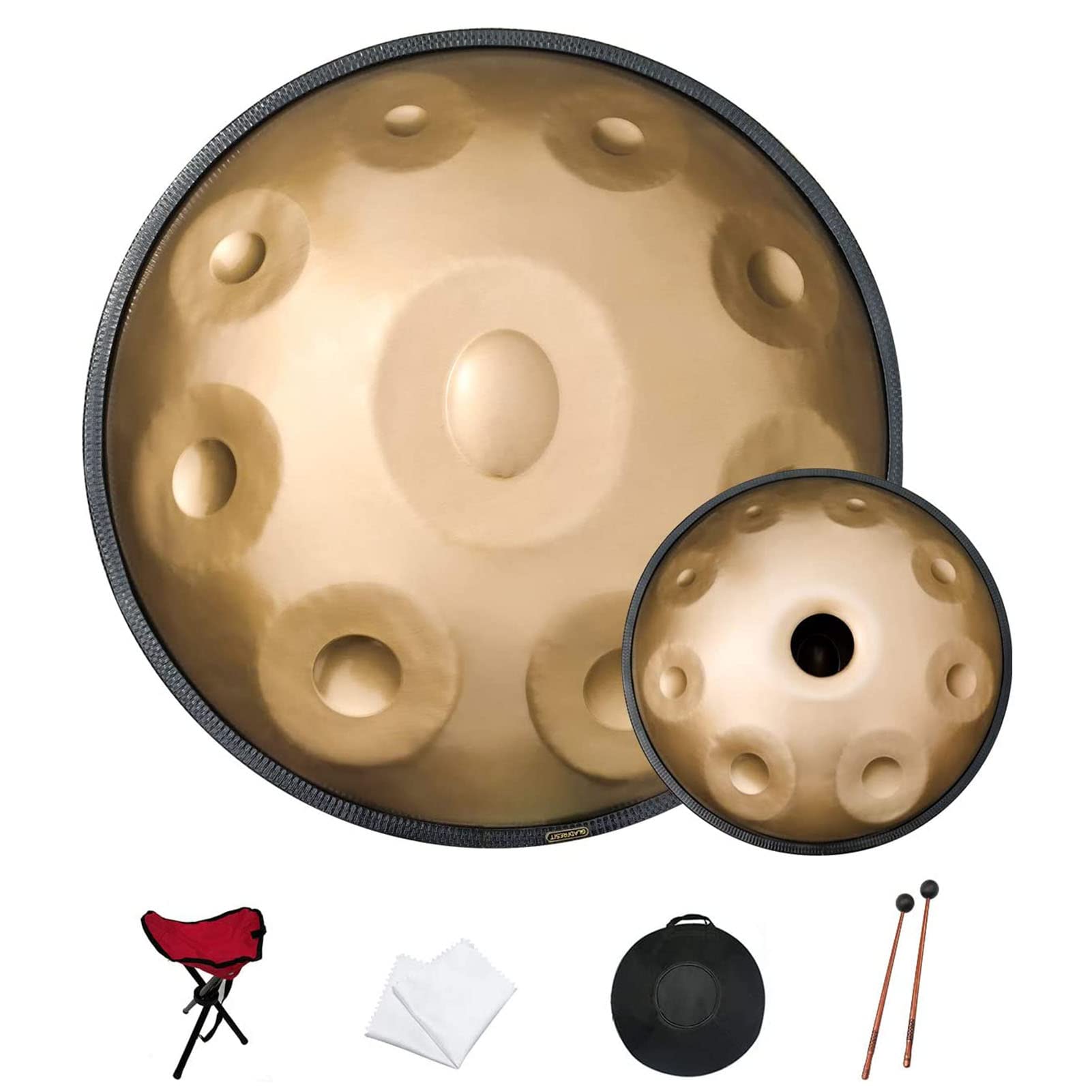 Amazon｜ゴールデン ハンドパン ドラム パーカッション、ハンドパン