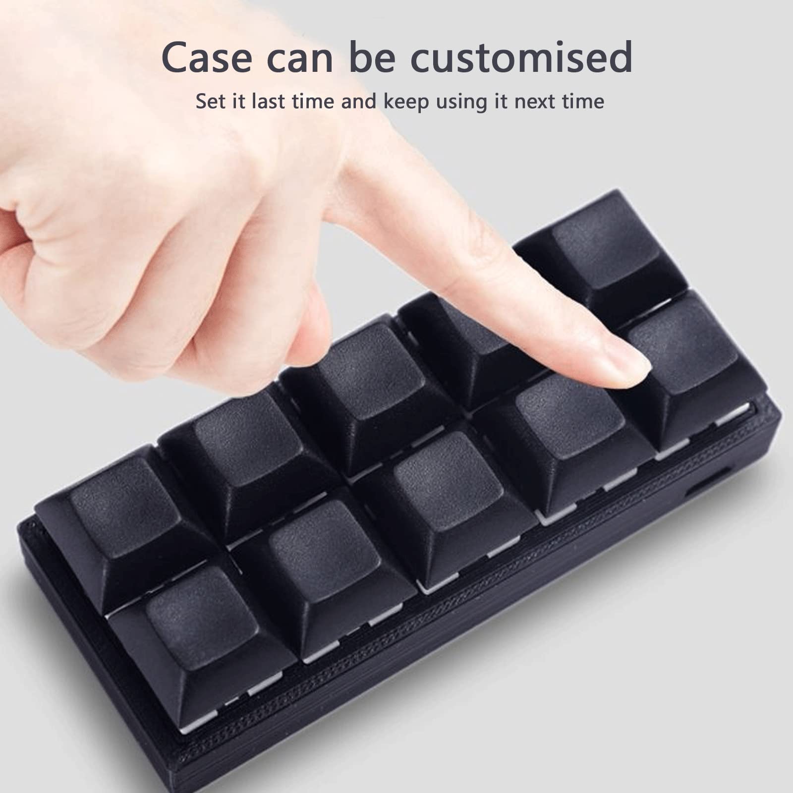 Tastiera 6 Tasti Gaming Keyboard Gaming PC tastiere Programmazione Macro con Software Switch Meccanico Tastiera Standard Nero. Hot Swap Gioco Keyboar Completamente programmabile Tasti