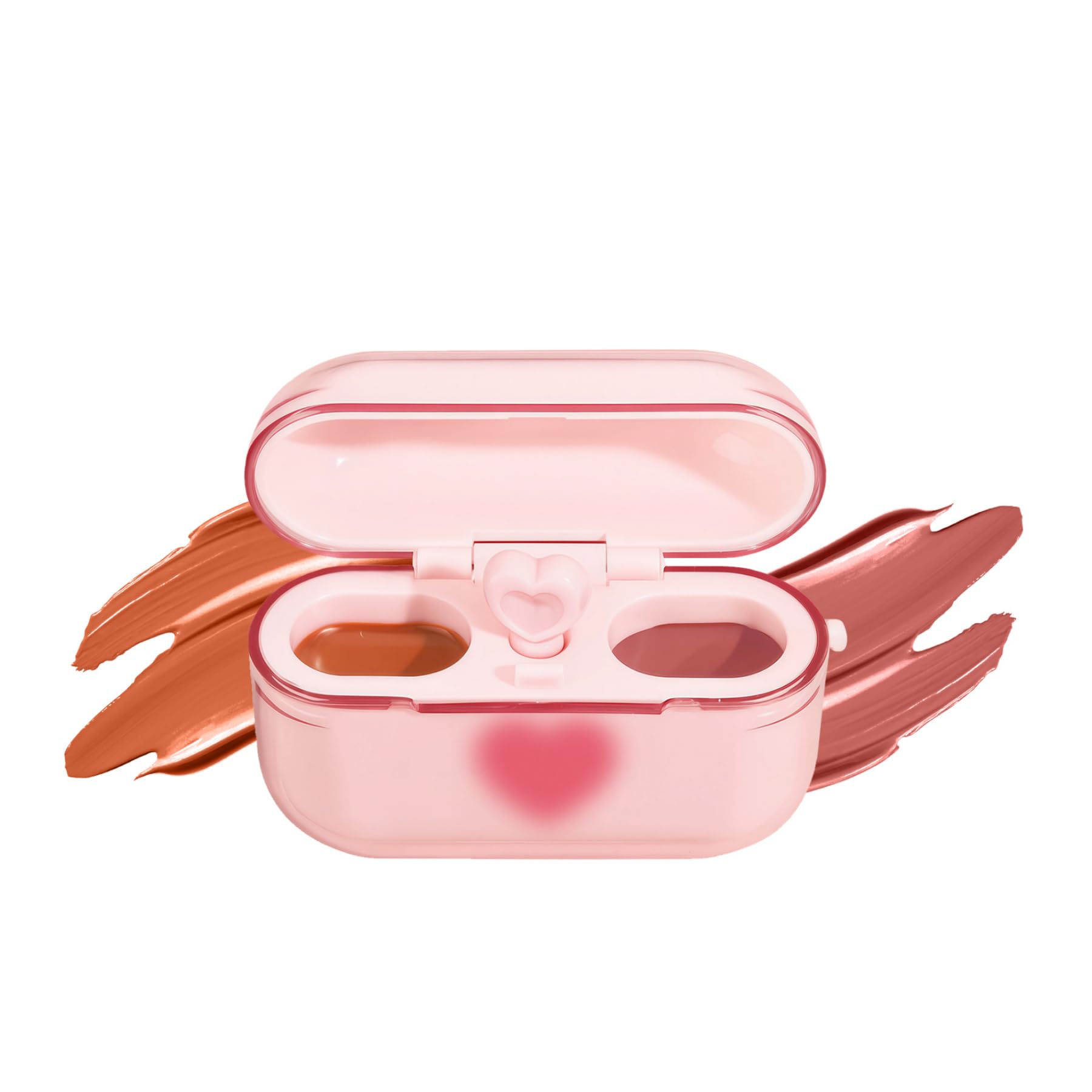 Nude Jelly Lip Gloss Set - Nude Pink Nude Orange Everyday Moisturizing Tinted Lip Balm Natural Look Lipgloss