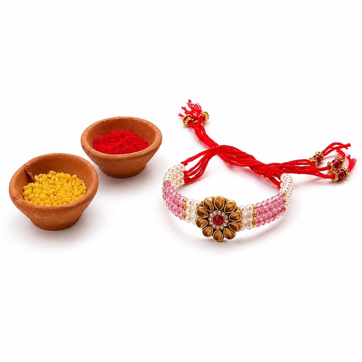 adcom Handcrafted Beautiful Lumba Rakhi-picture-1