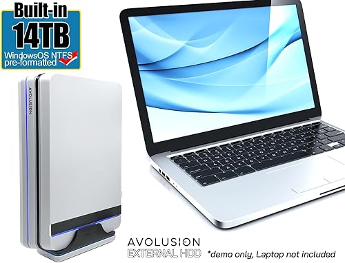 Miniatura 2 de Avolusion PRO-X Series - Disco duro externo USB 3.0 para PC de sobremesa WindowsOS, color blanco (14 TB) (renovado)