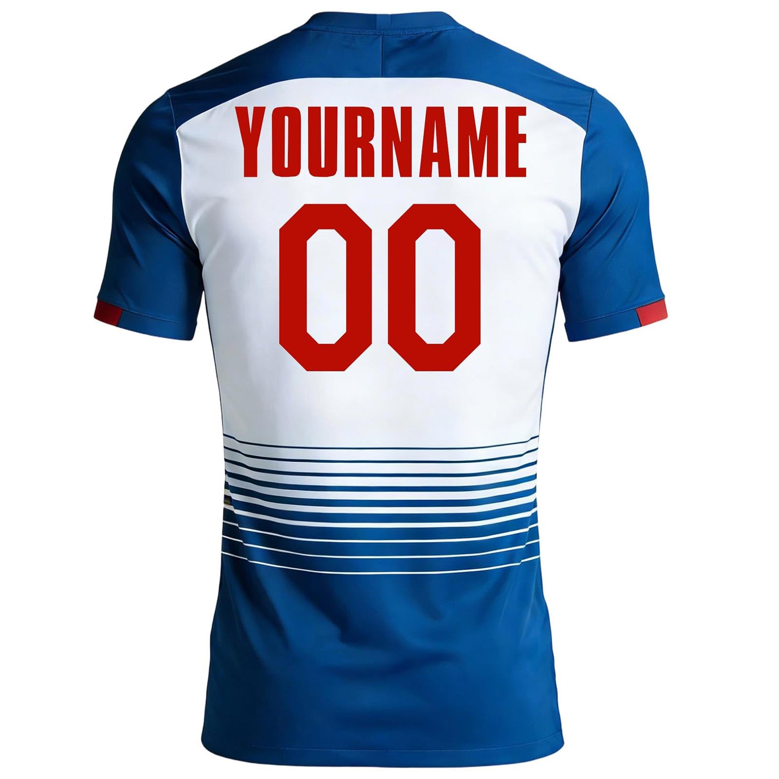 Maillot de Foot Adulte Enfant Personnalisé 2026 - Maillot Équipe avec Nom Numéro Homme Femme T-Shirt Football Domicile Extérieur