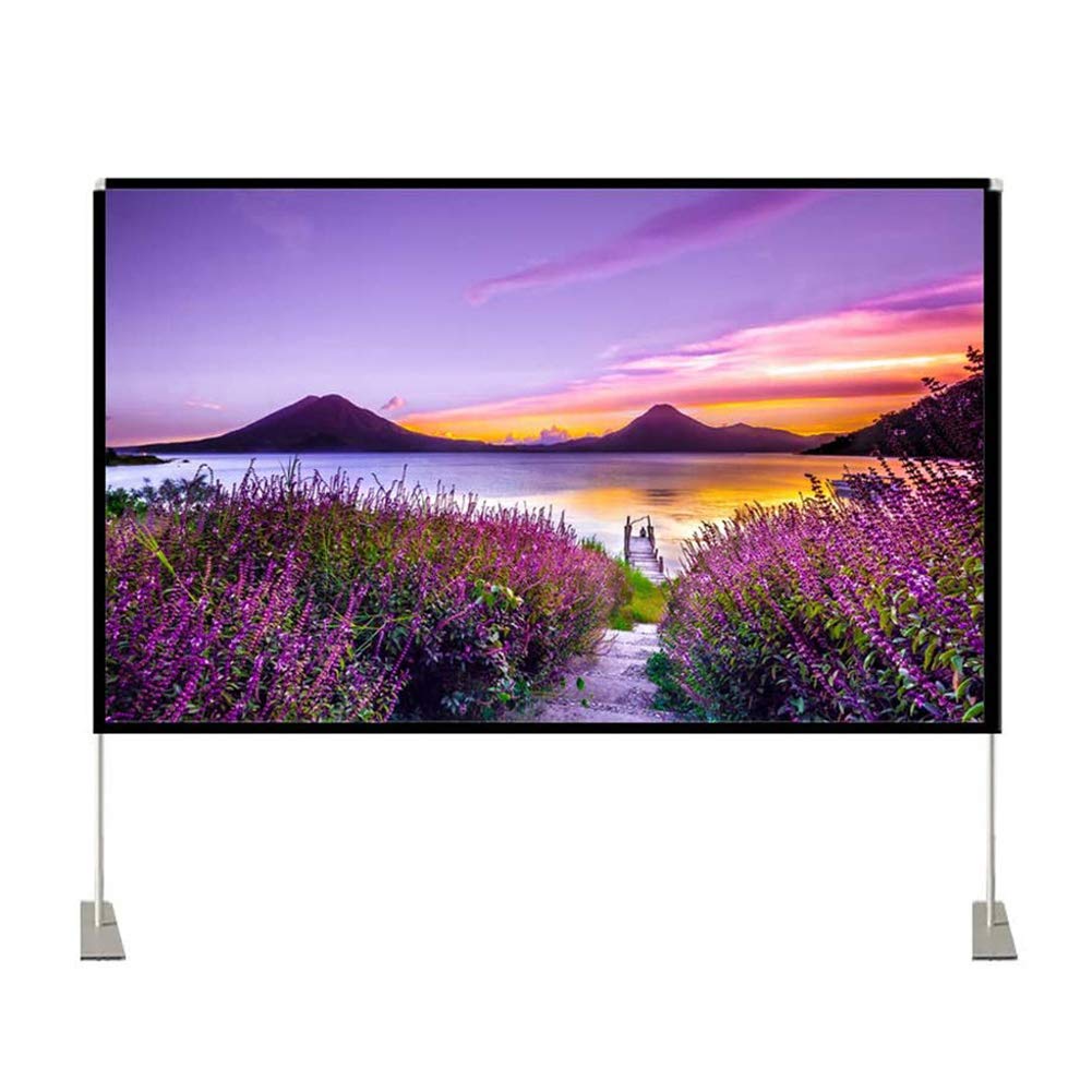 Pantalla de proyector portátil 16:9 de 100 pulgadas con bolsa para llevar el cine a cualquier lugar
