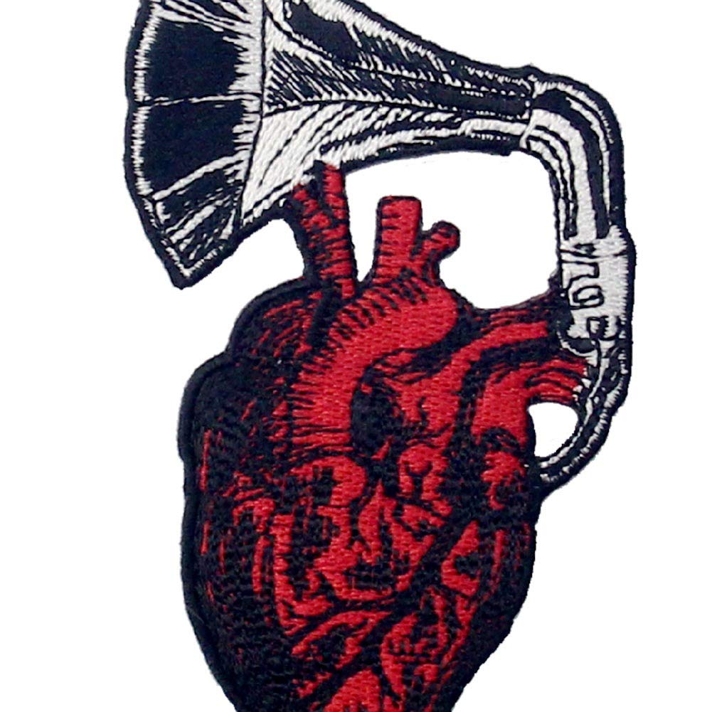 Toppa ricamata da applicare con ferro da stiro o cucitura, tema: Il vero amore fino alla morte
