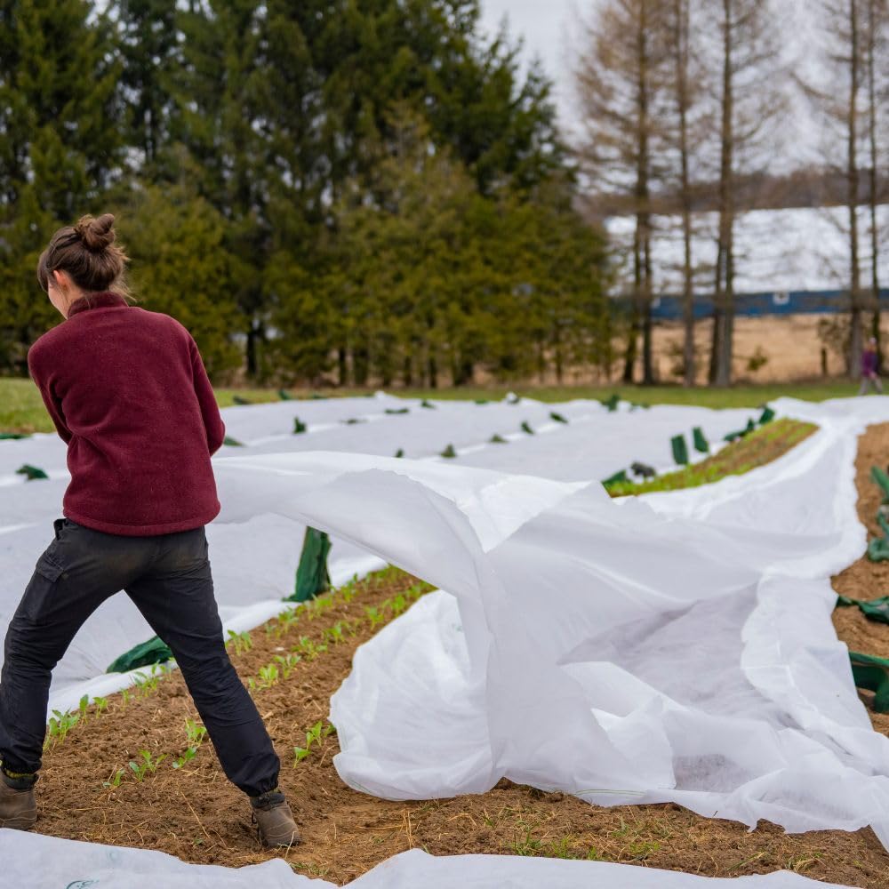 EraGreen Tejido de invierno 80g/m² 3,2 m x 80 m - Tejido para protección contra heladas de las plantas, tejido de protección contra el frío UV-resistente e impermeable, tejido para invernadero, tejido