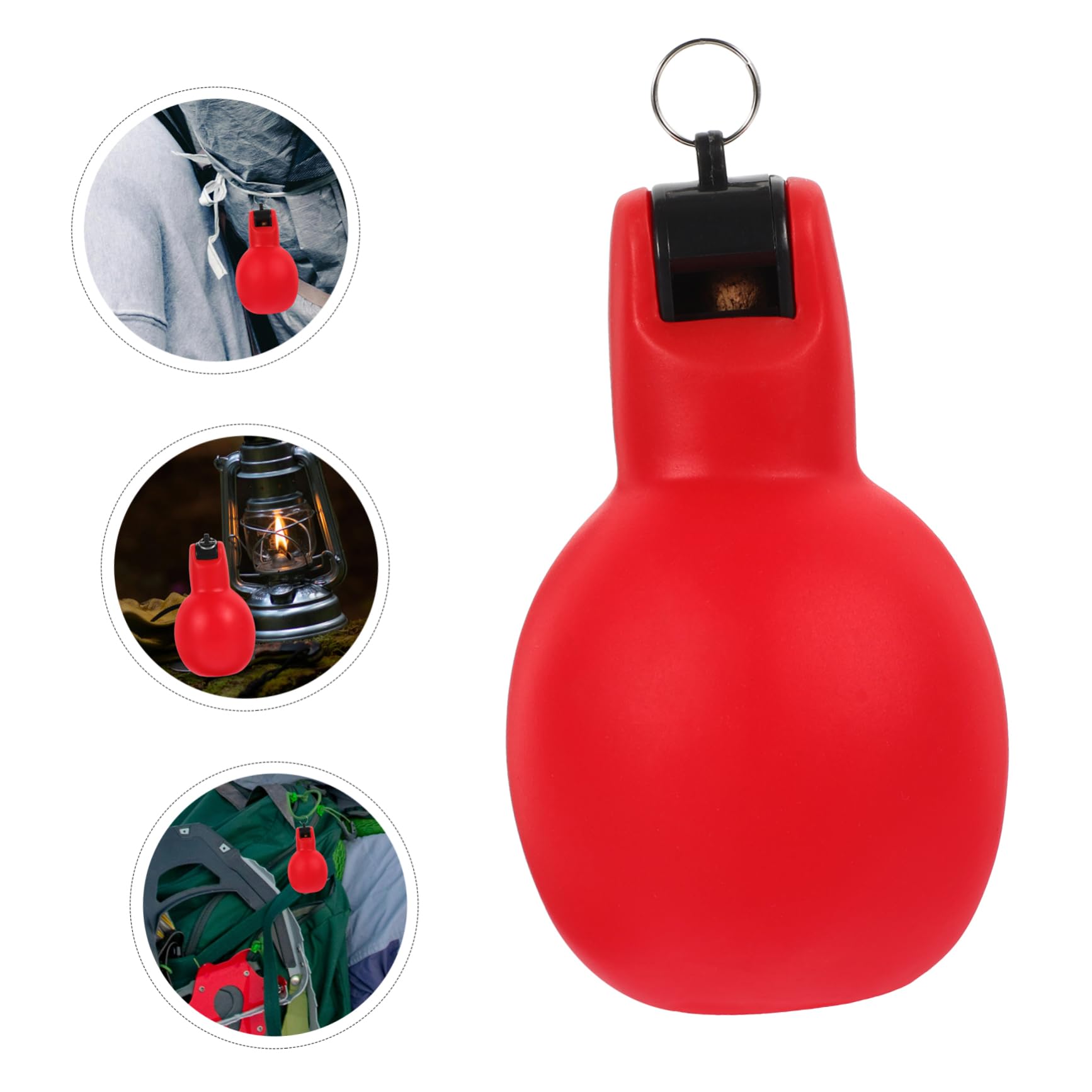 BESPORTBLE Outdoor-Pfeife pfeifenständer düdük Notfall Pfeife notfallausrüstung Campingpfeife tragbare kleine Pfeife Multifunktions-Quetschpfeife Jagdpfeife Pfeife für Camping PVC rot
