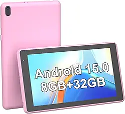 Tablet COOPERS Android 15, tablets de 7 polegadas, 6 GB de RAM, ROM de 32 GB, suporte de 1 TB, tablet PC, processador quad-core, tela sensível ao toque IPS, câmera dupla de 2 + 5 MP, bateria de 3000