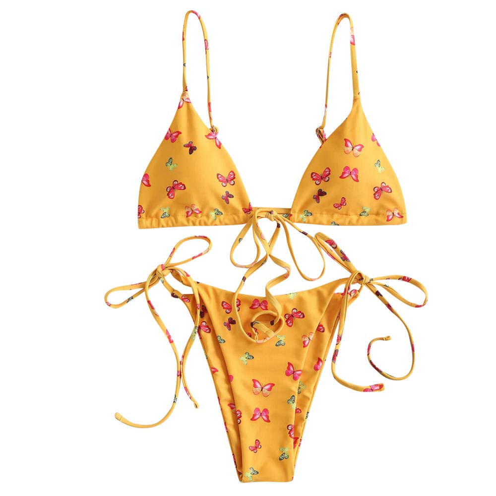 Costumi per Adulti Bikini Sexy da Donna con Bikini a Farfalla Perizoma