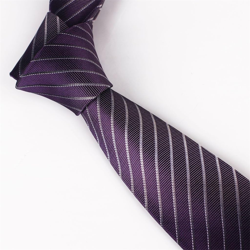 Tie Men 6cm Diagonal Striped Formal Polyester Jacquards Business Narrow