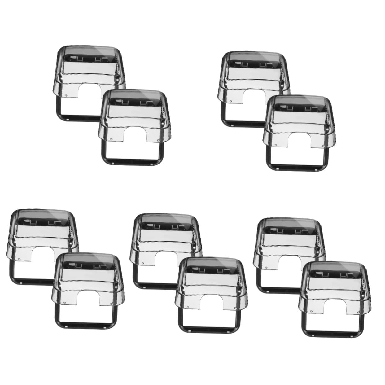 Homoyoyo 10pièces Couvercle De Prise Électrique Étanche Murale Pour Salle De Bain Et Cuisine Adhésif Réutilisable Design Compact Et Pratique