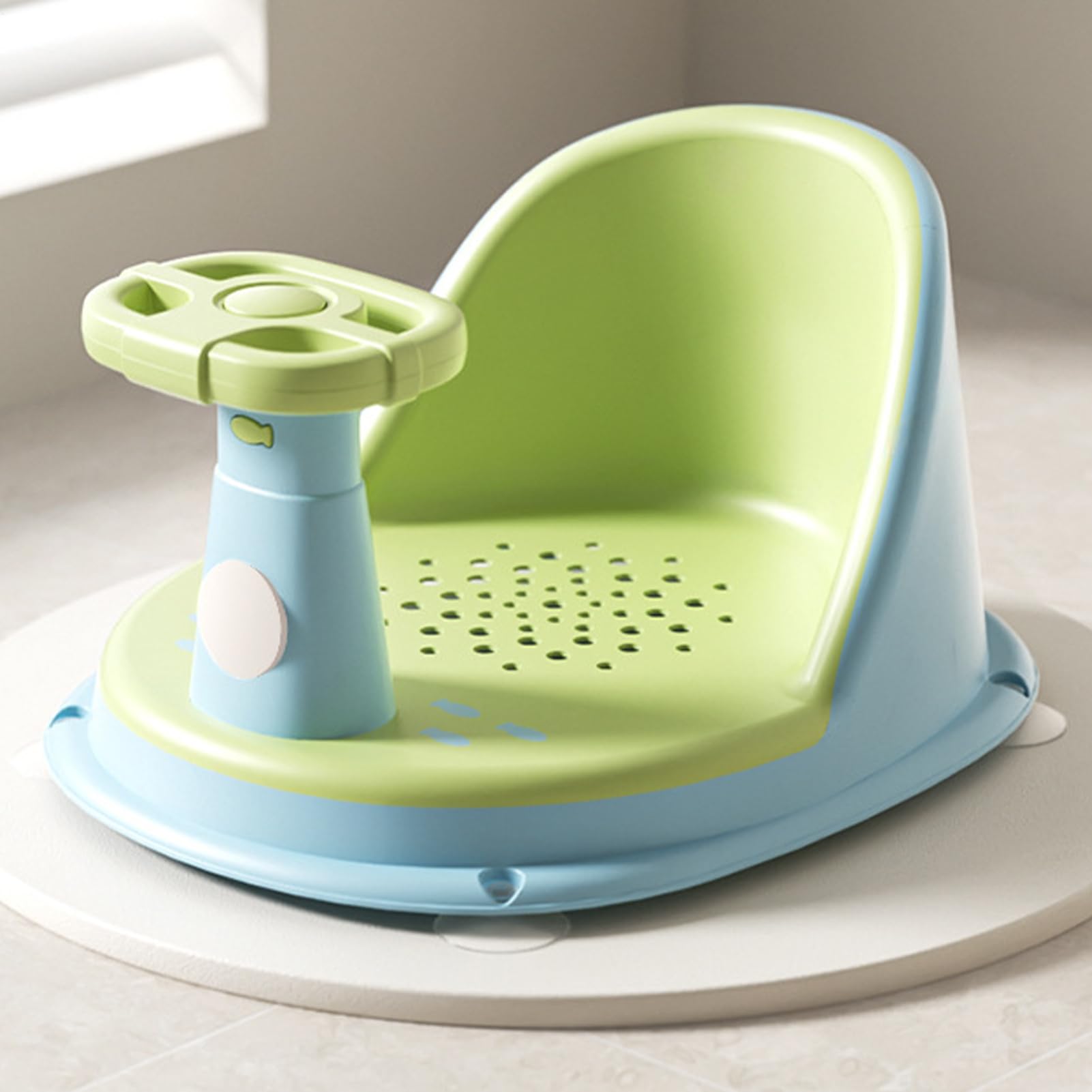 Stabile seggiolino da per bambini, comodo supporto per vasca, dispositivo per lavare i bambini da 10 pollici con struttura robusta, seggiolino da compatto con design portatile, vestibilità