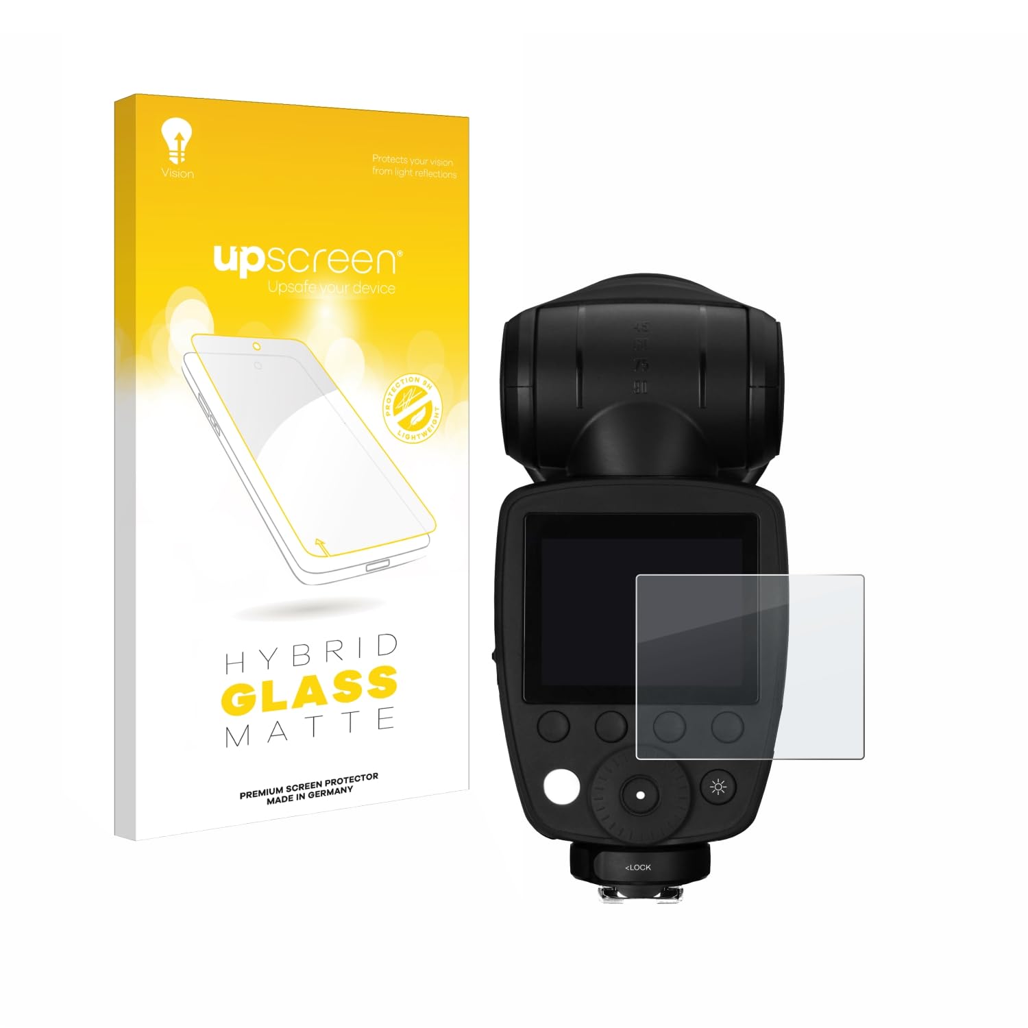 upscreen Matte Screen Protector Glass Film for Profoto A10 - Anti-Glare, Anti-Fingerprint, 9H Glass Protection
