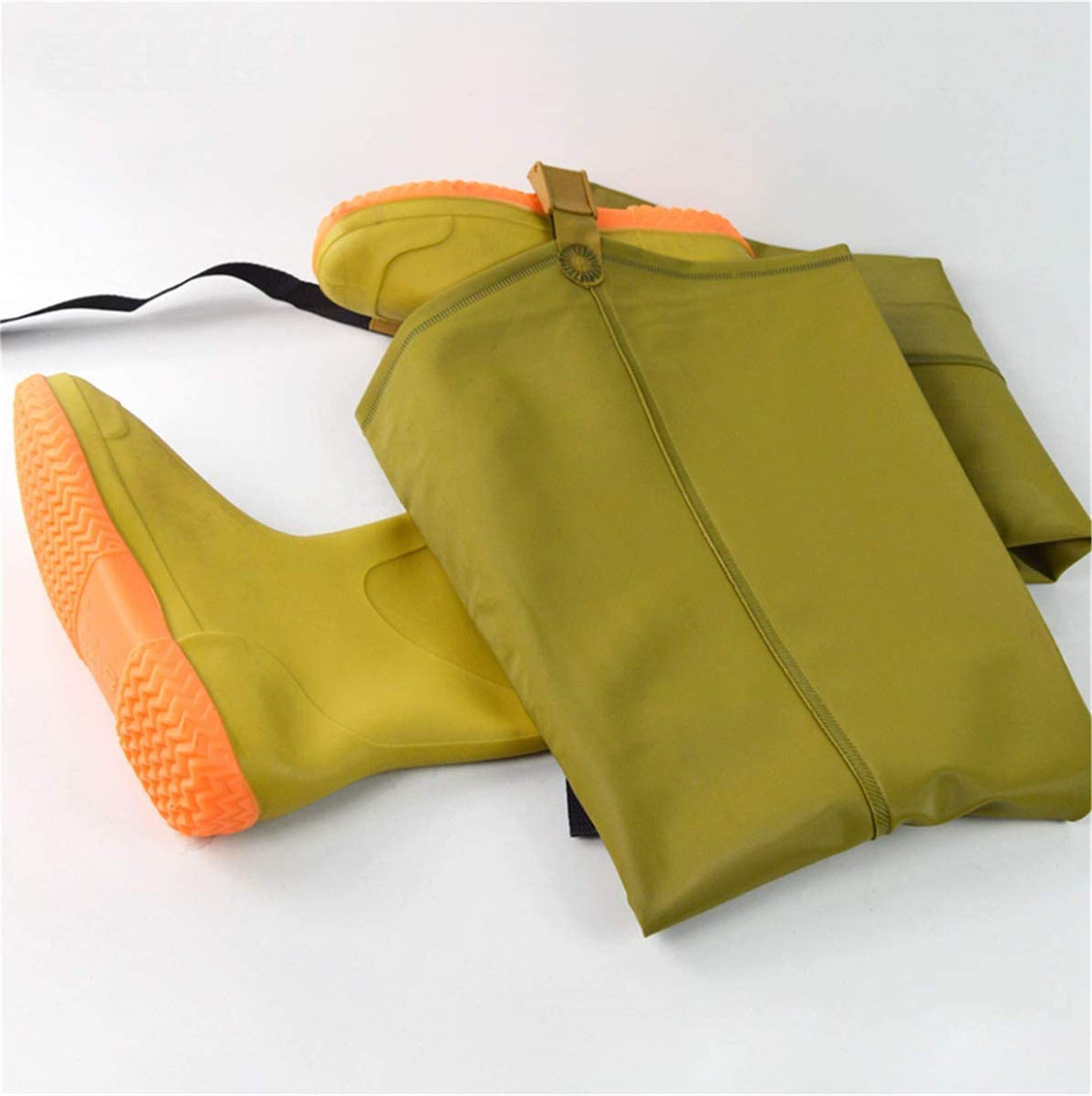 Stivali Dell'anca Impermeabile Leggera Multifunzione, 80Cm Altezza Pesca Pesca Cacciare Bootfoot PVC/Nylon sugli Stivali Ginocchio Scarpe Acqua Antiscivolo per Uomo E Donna