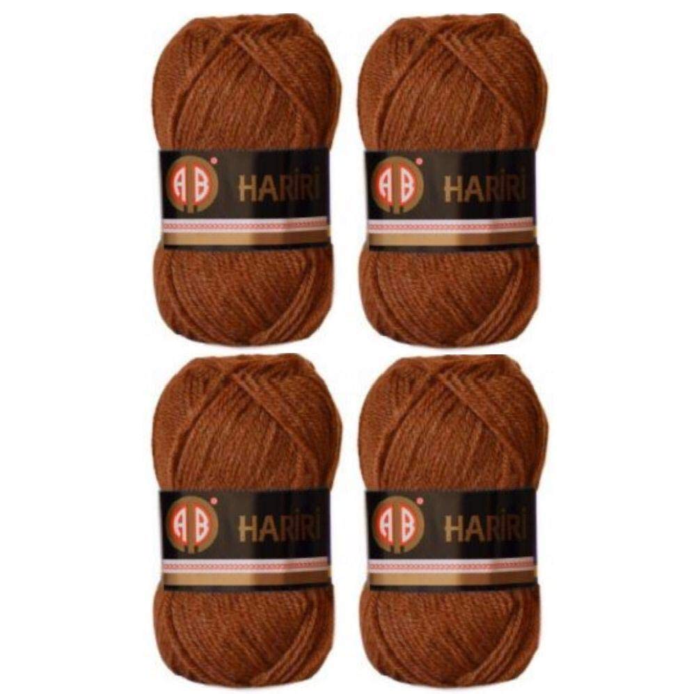 AB Hariri 4X No.3716 Crochet and Knitting Yarn (Brown)
