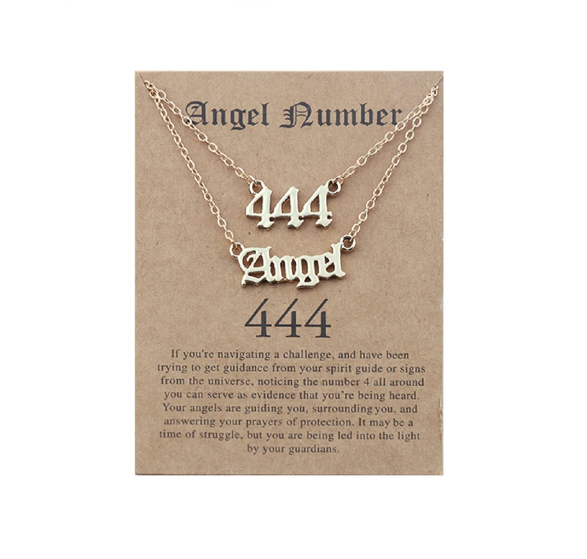 COLORFUL BLING Angel Number Pendant Necklace - Choose Your Lucky Number (000, 111, 222, 333, 444, 555, 666, 777, 888, 999) - Layered Y Chain Jewelry For Women & Girls - View #5