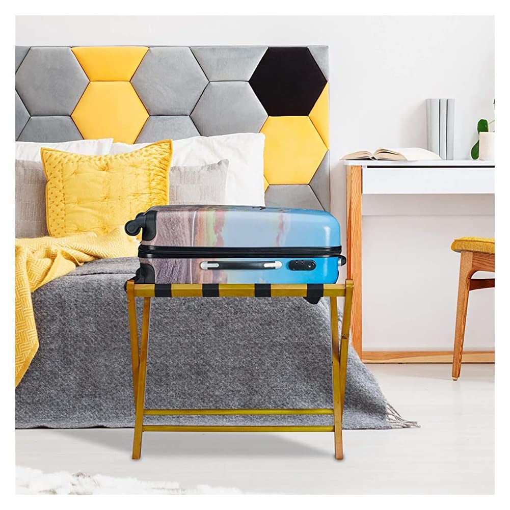 Porte-bagages pliable et support de rangement robuste en version sol au plafond