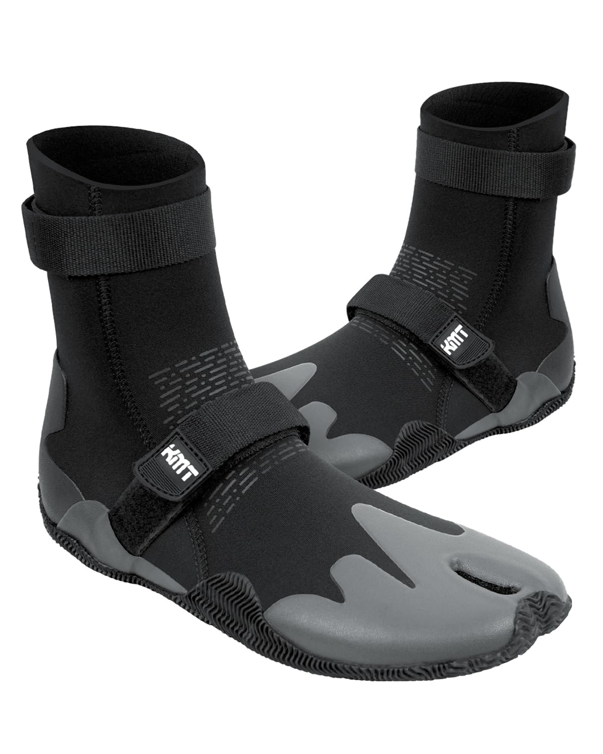 KMT Botas de agua de 3 mm, botines de punta dividida con suela antideslizante para surf, paddleboard, kayak