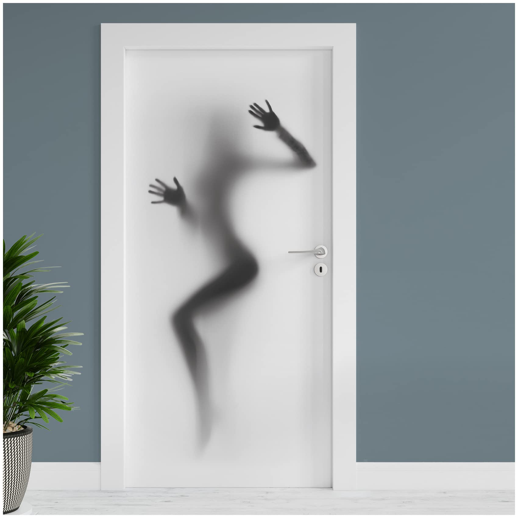 Aquarell Pinguin Türaufkleber 90x200cm - Selbstklebende Türfolie Cartoon Design