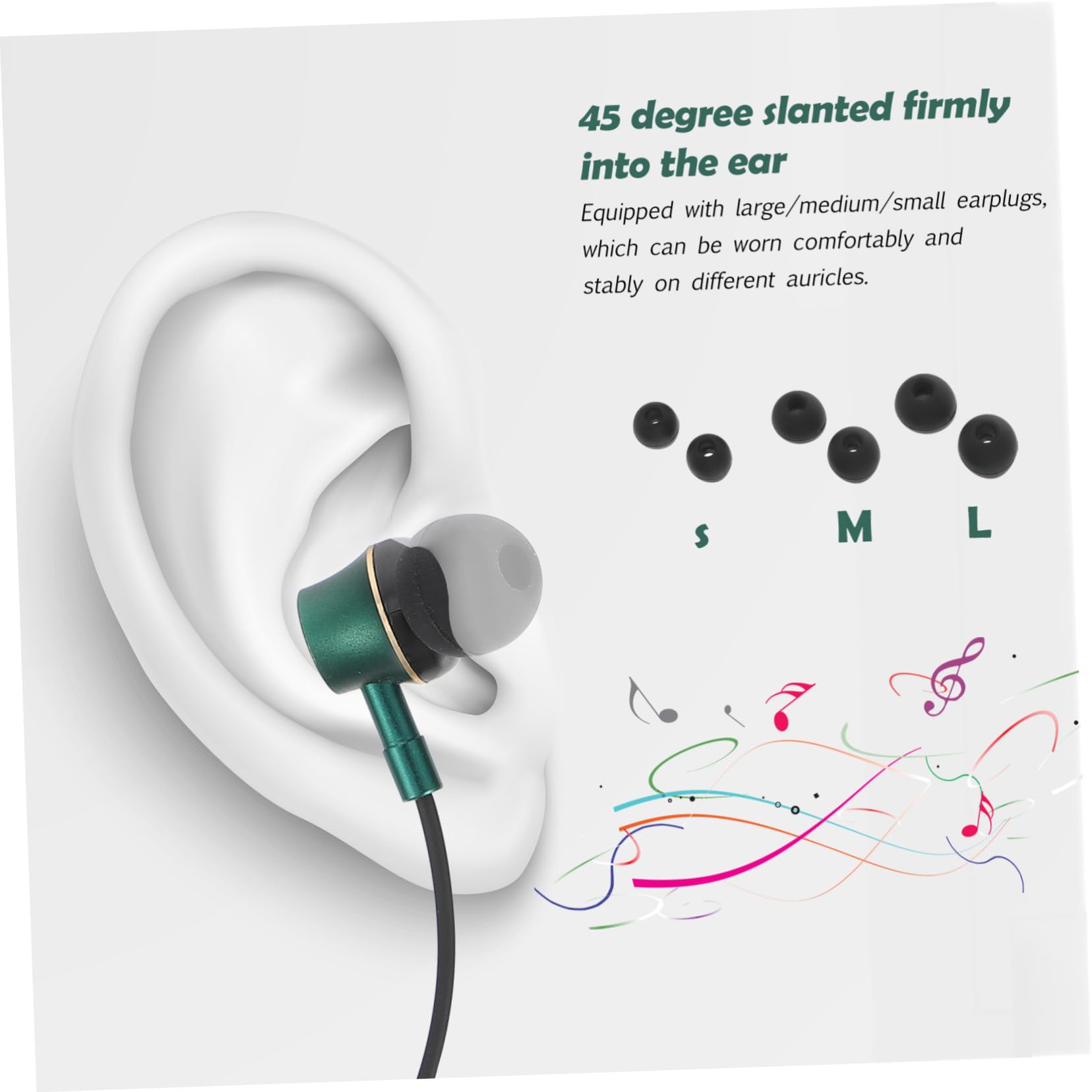 Mikikit 4pezzi Cuffie In-ear Usb Type-c Microfono Cancellazione Per Smartphone e Tablet Audio Stereo e Comfort Duraturo