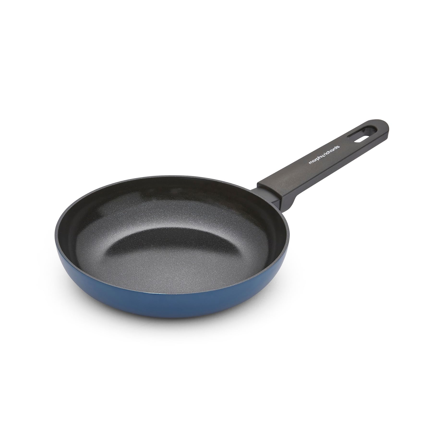 Morphy Richards Frying Pan, Recycled Aluminium, 20cm, Non Stick Ceramic Coating, Soft Touch Handles, Oven Safe Up to 180c, Suitable for All Hobs, Blue, 853001