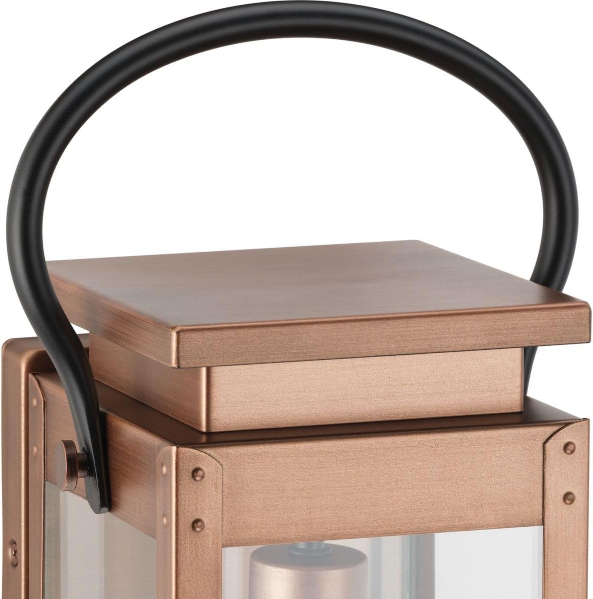 Progress Lighting P560005-169 Union Square Outdoor Wall Lantern, 1-Light 100 Watts, Antique Copper