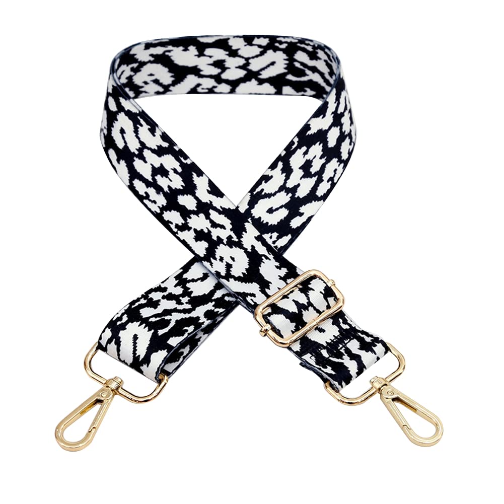 URFEDA Verstellbarer Schultergurt 3,8 Cm Breit – Retro Leopardenmuster Für Taschen
