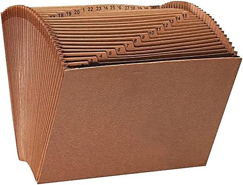 Miniatura 8 de 1InTheOffice Carpeta de archivos expansible de 31 secciones, organizador de archivos de acordeón, carpeta de archivos expansible con bolsillo